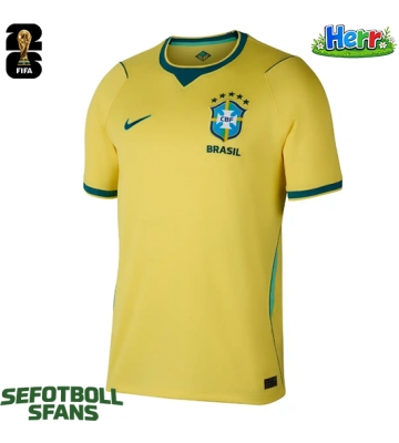 Brasilien Hemmatröja VM 2026 Kortärmad